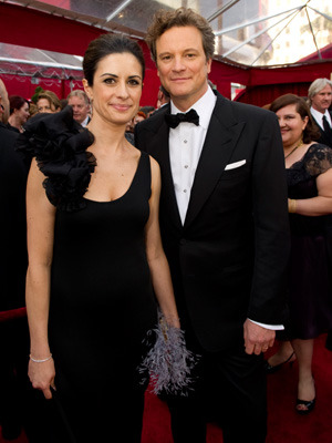 コリン・ファースと妻のリヴィア・ジウジョッリ　Richard Harbaugh / （C) A.M.P.A.S.