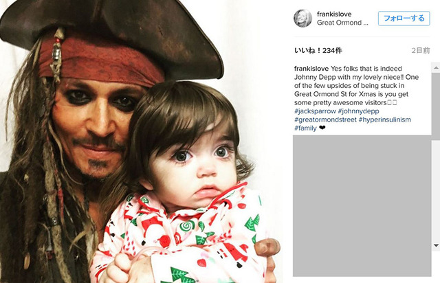 ジョニー・デップ-(C)frankisloveのInstagramより