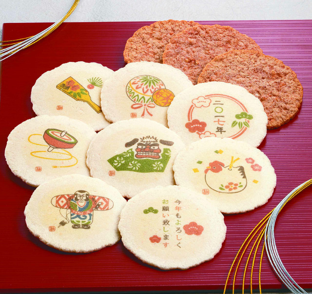 桂新堂の「年賀えびせんべい」