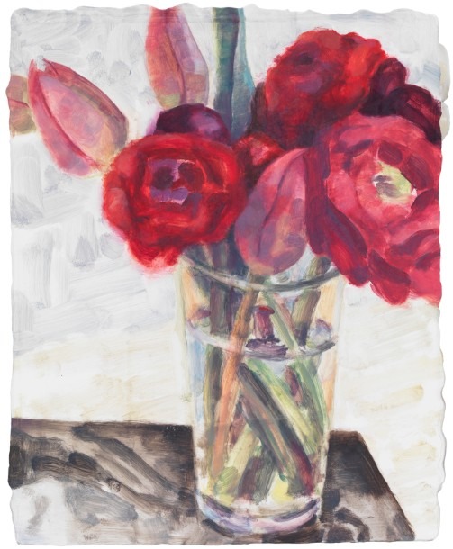 「Flowers, Berlin」 2010 板に油彩 25.4×20.3cm　&copy; Elizabeth Peyton, courtesy Sadie Coles HQ, London; Gladstone Gallery, New York andBrussels; neugerriemschneider, Berlin