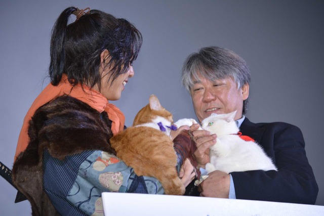 金時＆あなご／「猫忍」レビューアー試写舞台挨拶