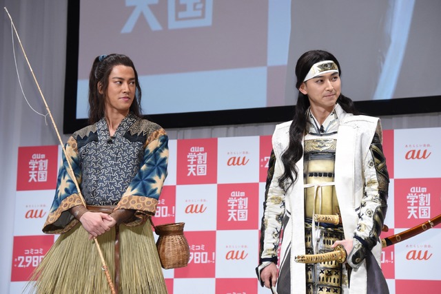 桐谷健太、松田翔太／「au発表会 2017 Spring」