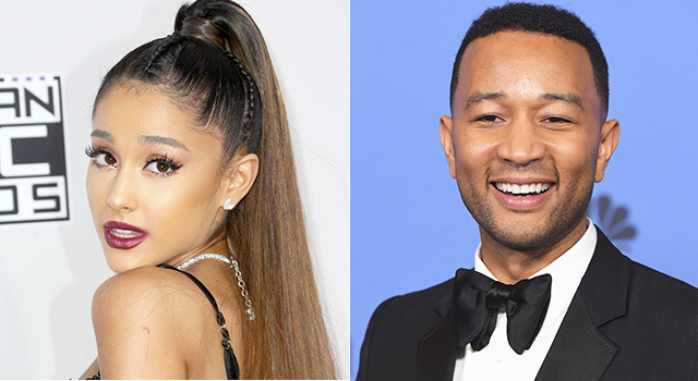 アリアナ・グランデ＆ジョン・レジェンド-(C)Getty Images