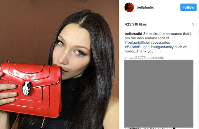 ベラ・ハディッド(c)Instagram
