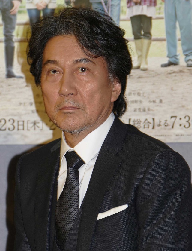 役所広司／特集ドラマ「絆～走れ奇跡の子馬～」完成試写会