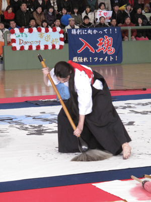 『書道ガールズ!!　−わたしたちの甲子園−』 撮影風景 photo：Yoko Saito