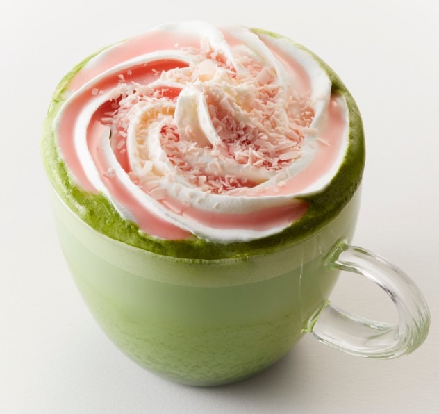 「ＳＡＫＵＲＡ 抹茶ラテ」 （HOT/ICED）580円トールサイズのみ）