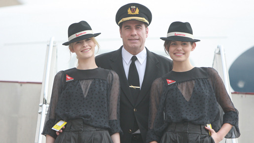 F1オーストラリアGPのためにメルボルンに到着したジョン・トラヴォルタ　-(C) AFLO