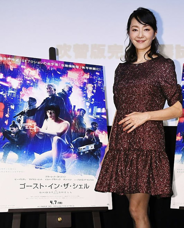 声優の田中敦子／『ゴースト・イン・ザ・シェル』日本語吹き替え版完成披露試写会