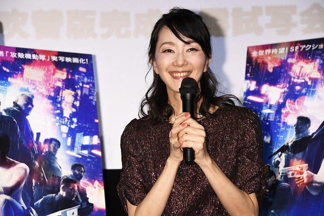 声優の田中敦子／『ゴースト・イン・ザ・シェル』日本語吹き替え版完成披露試写会