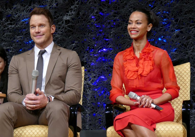 クリス・プラット＆ゾーイ・サルダナ／『ガーディアンズ・オブ・ギャラクシー：リミックス』会見