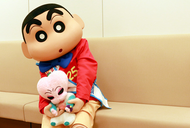 しんちゃん／シネマカフェ編集部訪問