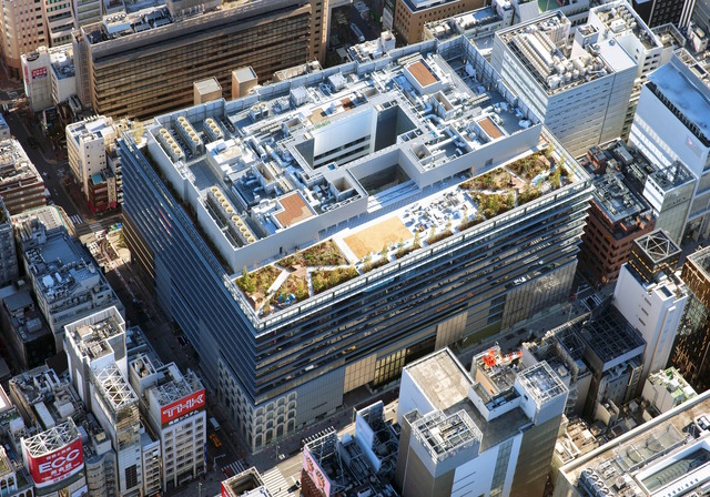 「GINZA SIX」航空写真