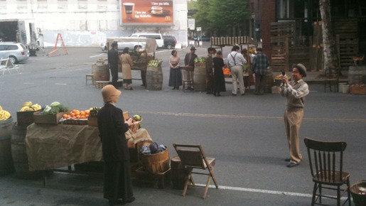 「JAPANESE AMERICANS」撮影現場  photo：Lisle Wilkerson