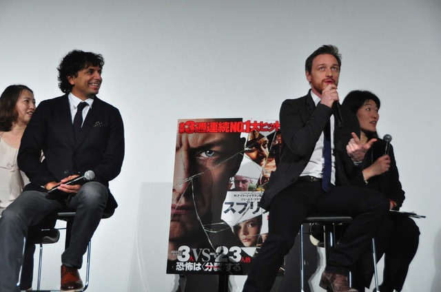 M.ナイト・シャマラン監督＆ジェームズ・マカヴォイ／『スプリット』舞台挨拶