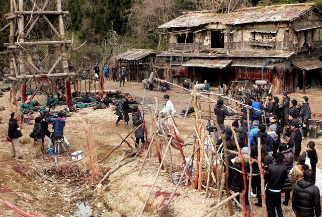 『無限の住人』メイキングカット(C)沙村広明／講談社 (C)2017映画「無限の住人」製作委員会