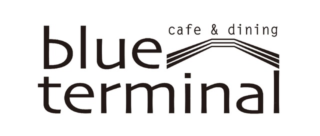 横浜 大さん橋 グルメバーガーカフェ「cafe & dining blue terminal（カフェ アンド ダイニング ブルー ターミナル」ロゴ