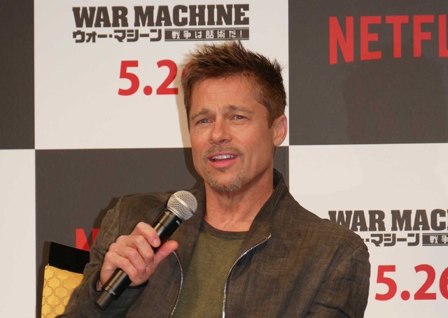 ブラッド・ピット／『ウォー・マシーン：戦争は話術だ！』来日会見