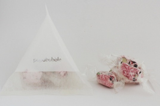 テトラ型袋入りパッケージ ヌガー