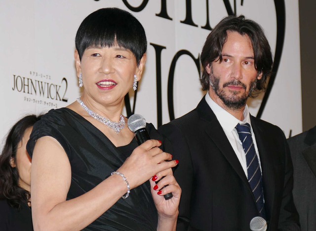 和田アキ子＆キアヌ・リーブス／『ジョン・ウィック：チャプター2』ジャパンプレミア
