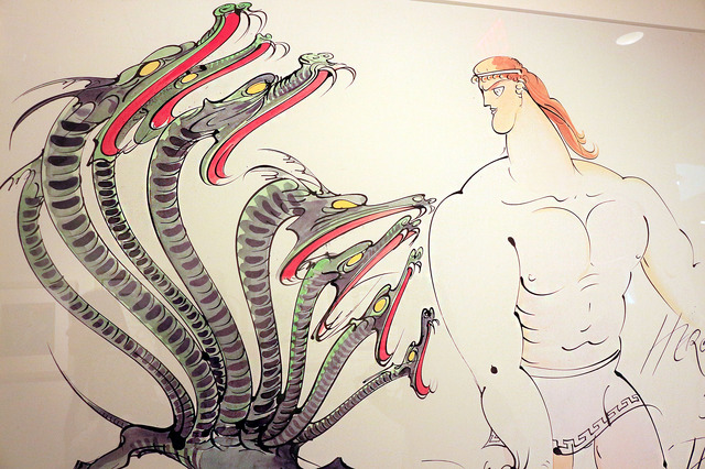 『ヘラクレス』アートワークアートワーク／ウォルト・ディズニー・アニメーション・スタジオ内「レガシーホール」