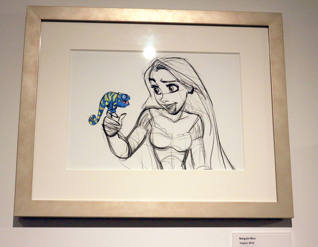 『塔の上のラプンツェル』アートワーク／ウォルト・ディズニー・アニメーション・スタジオ内「レジェンド・ホール」