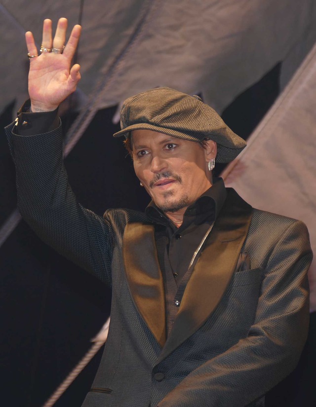 ジョニー・デップ／『パイレーツ・オブ・カリビアン／最後の海賊』来日イベント