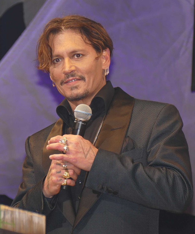 ジョニー・デップ／『パイレーツ・オブ・カリビアン／最後の海賊』来日イベント