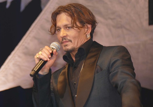 ジョニー・デップ／『パイレーツ・オブ・カリビアン／最後の海賊』来日イベント