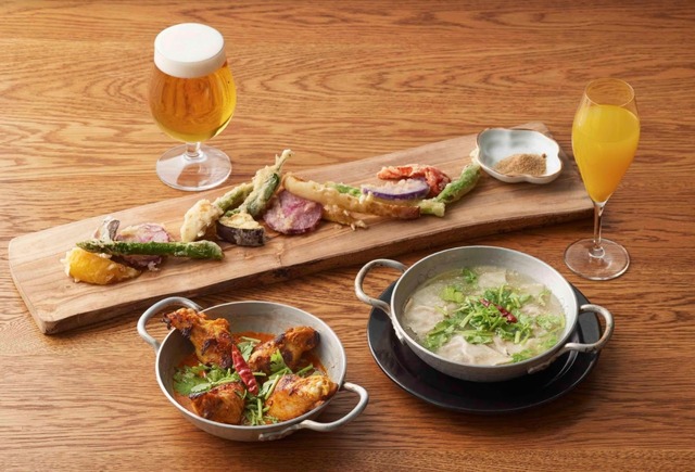 自由が丘「 also Soup Stock Tokyo」屋上ビアガーデン 料理イメージ