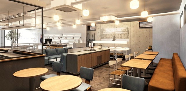 「shiro 自由が丘店」カフェ内観