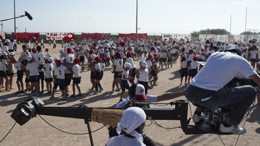 ソニー“ハンディカム”CM撮影