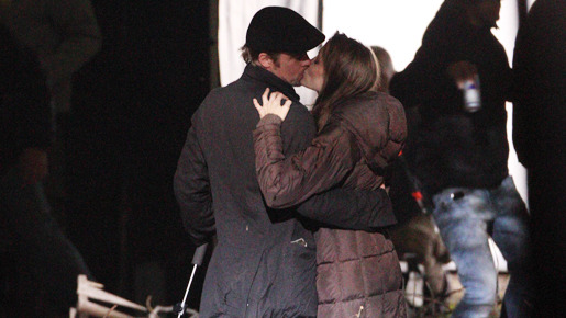 ブダペストの撮影現場でのブランジェリーナ　-(C) Splash/AFLO