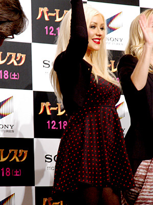 『バーレスク』来日記者会見　クリスティーナ・アギレラ