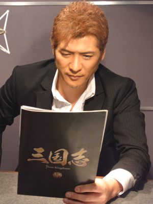 「三国志　Ｔｈｒｅｅ　Kingdoms」吉川晃司アフレコ収録　photo：Yoko Saito