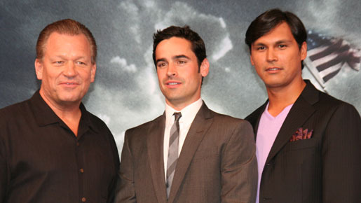 『硫黄島からの手紙』ジェシー・ブラッドフォード、アダム・ビーチ、ジェームズ・ブラッドリー来日記者会見　メイン