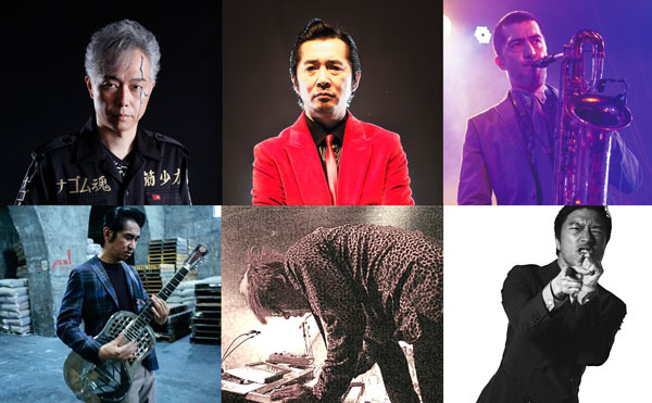 作詞作曲を務めた6名のアーティスト写真