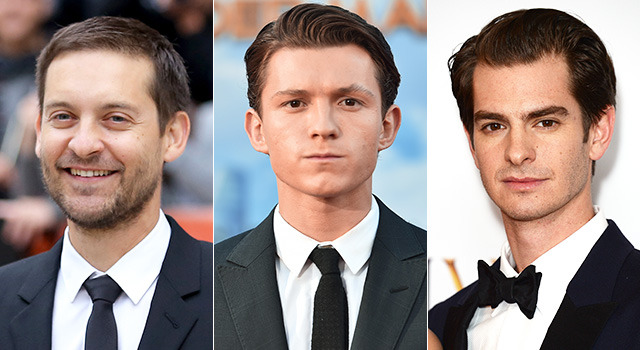 トム・ホランド＆アンドリュー・ガーフィールド＆トビー・マグワイア-(C)Getty Images