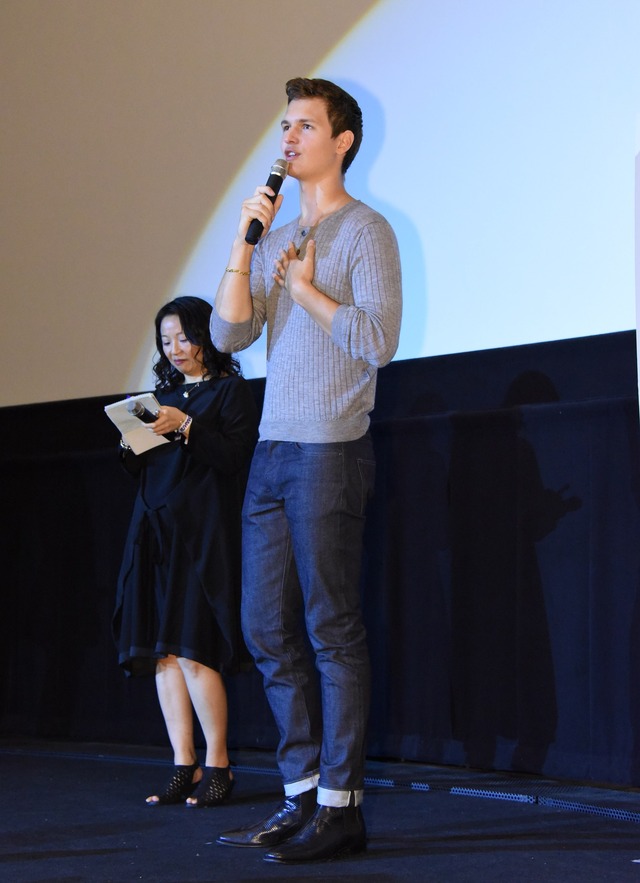 アンセル・エルゴート／映画『ベイビー・ドライバー』初日舞台挨拶