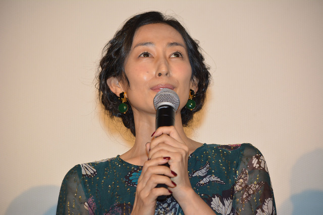 木村多江／『あゝ、荒野』完成披露上映会舞台挨拶