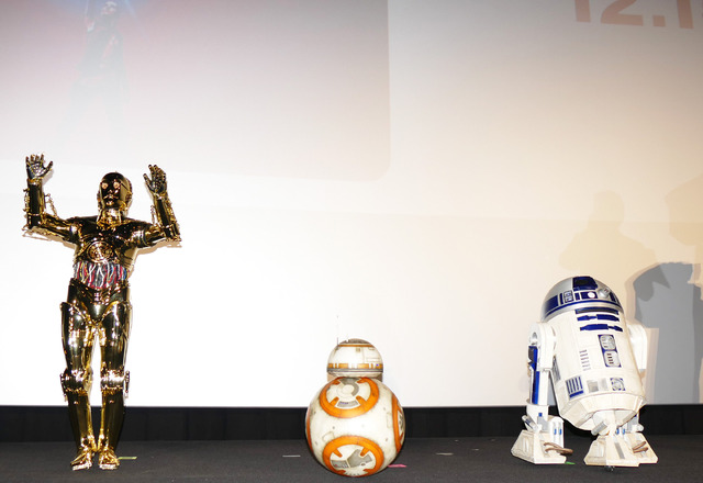 BB-8、C-3PO、R2-D2