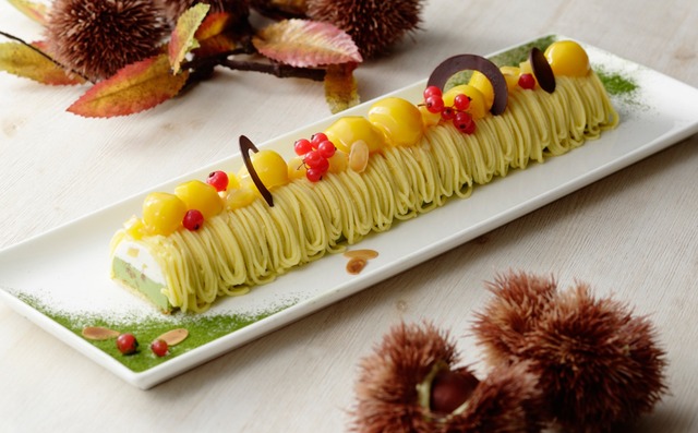 栗と抹茶のモンブラン