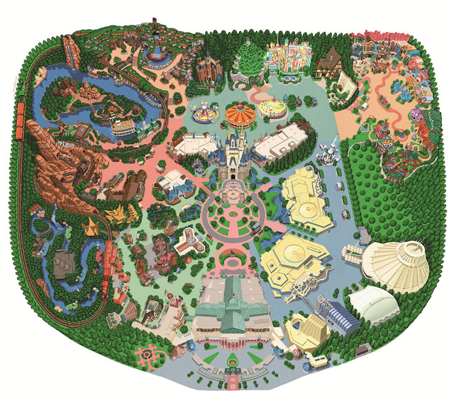 東京ディズニーランドのMAP