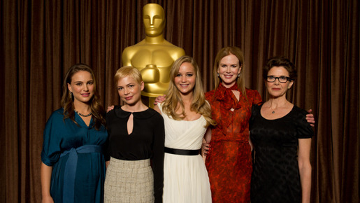 ナタリー・ポートマン、ミシェル・ウィリアムズ、ジェニファー・ローレンス、二コール・キッドマン、アネット・ベニング -(C) Todd Wawrychuk / cA.M.P.A.S.