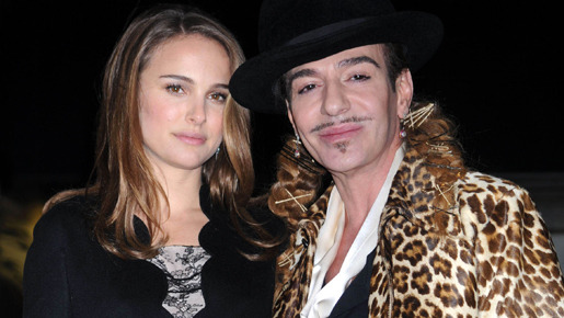 ナタリー・ポートマン＆ジョン・ガリアーノ -(C) Press Association/AFLO