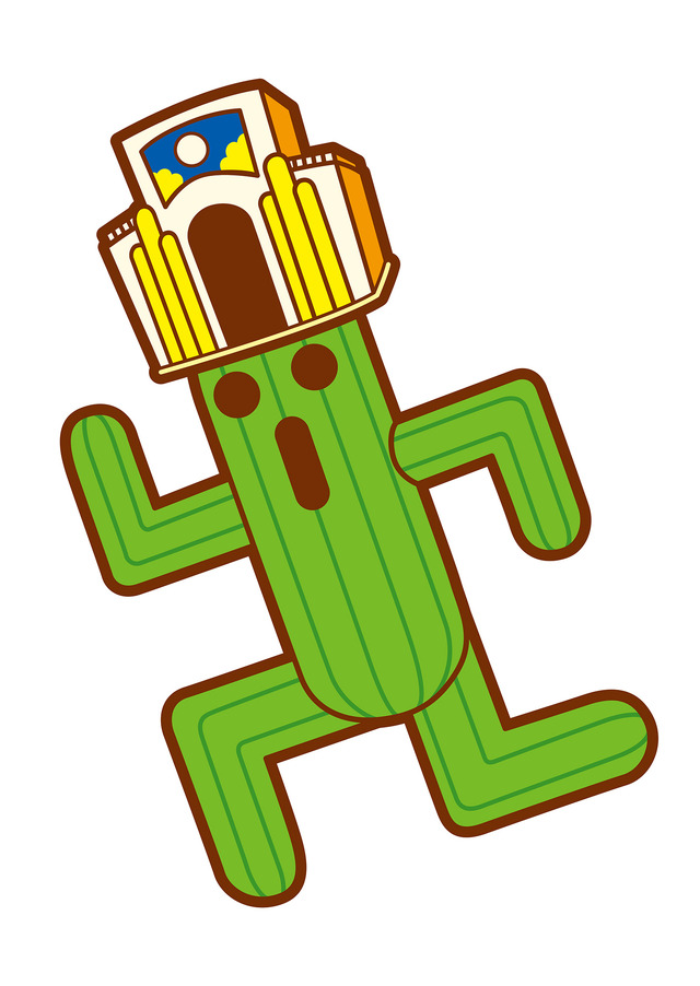 ＜サボテンダー＞パークのオリジナル衣装のキャラクター