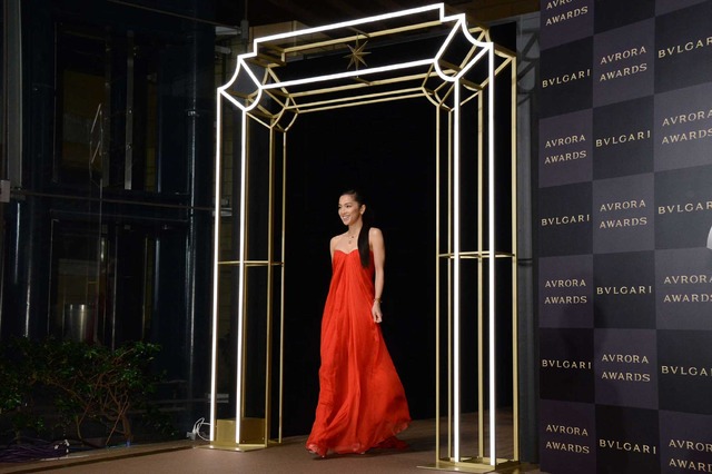 中村アン／「BVLGARIAVRORA AWARDS 2017」ゴールデンカーペットセレモニー