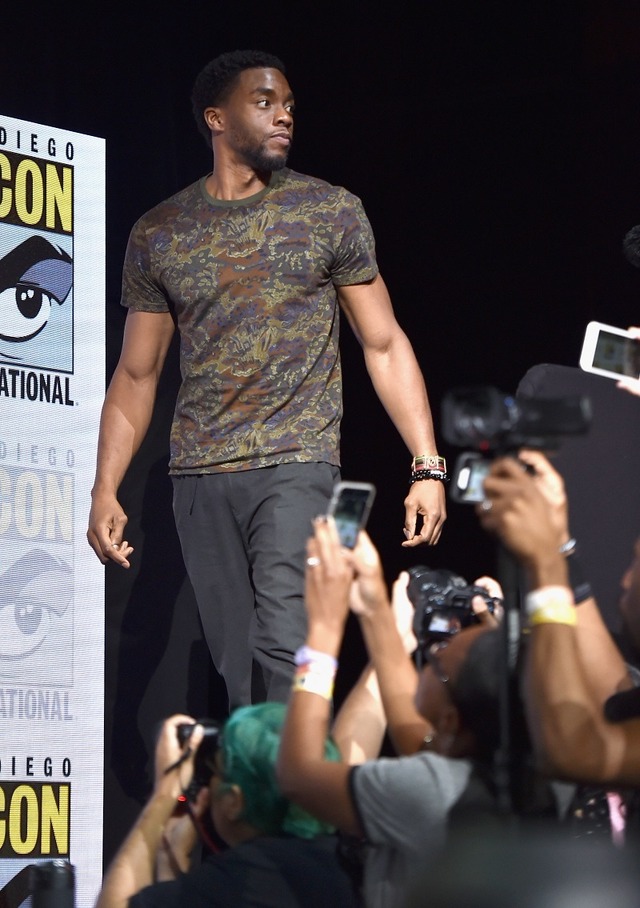 チャドウィック・ボーズマン／『ブラックパンサー』コミコンにて　（C）Marvel Studios 2017