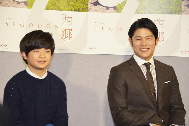 鈴木亮平＆渡邉蒼／大河ドラマ「西郷どん」第1回完成試写会