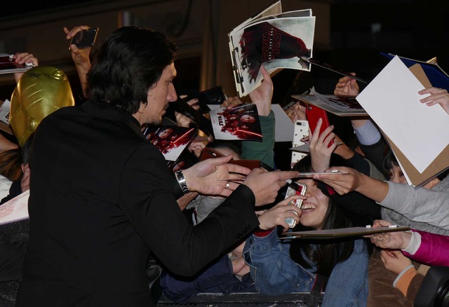 アダム・ドライバー『スター・ウォーズ／最後のジェダイ』レッドカーペット・イベント